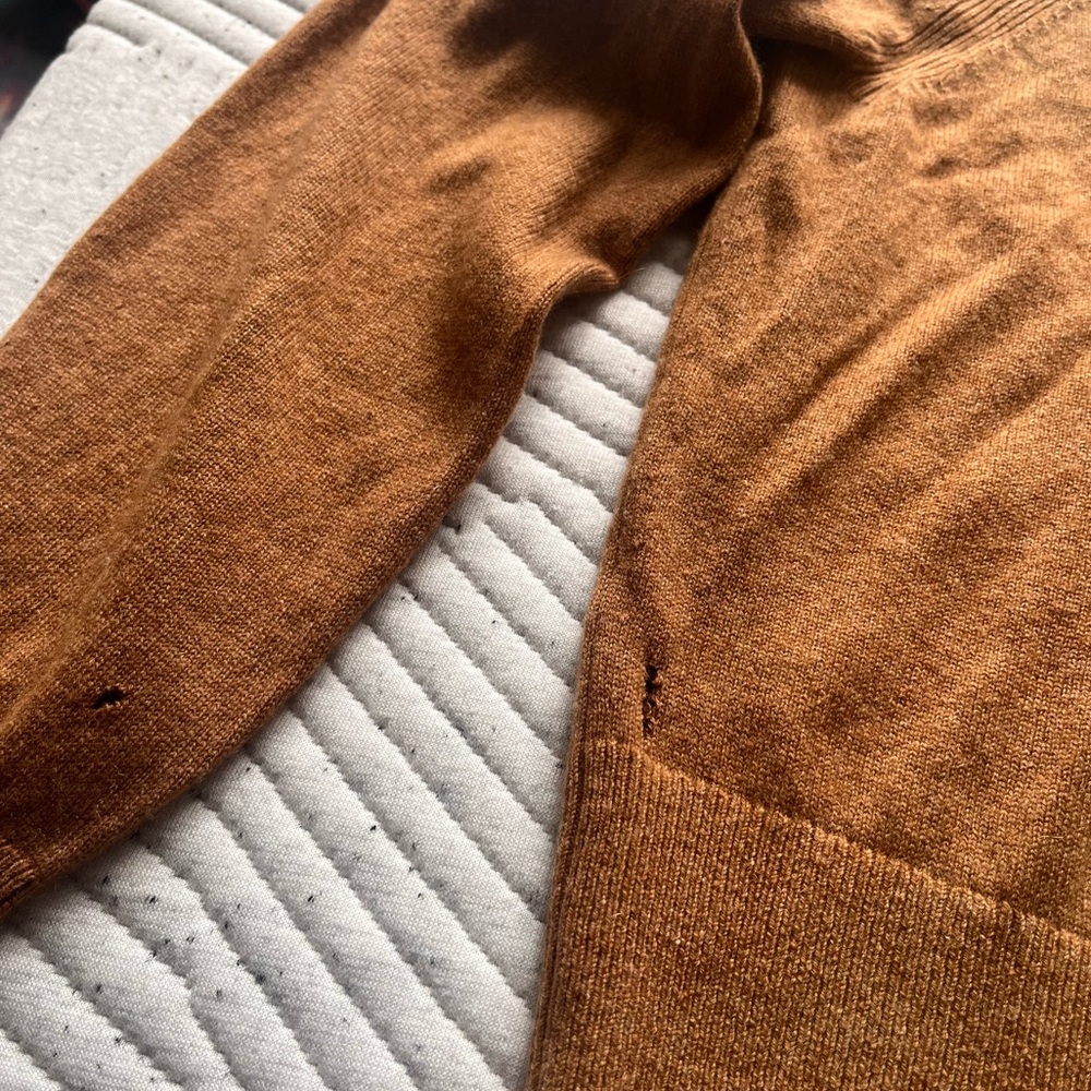 Everlane Cashmere Collared Sweater Pullover, brown, XS - Picture 5 of 7